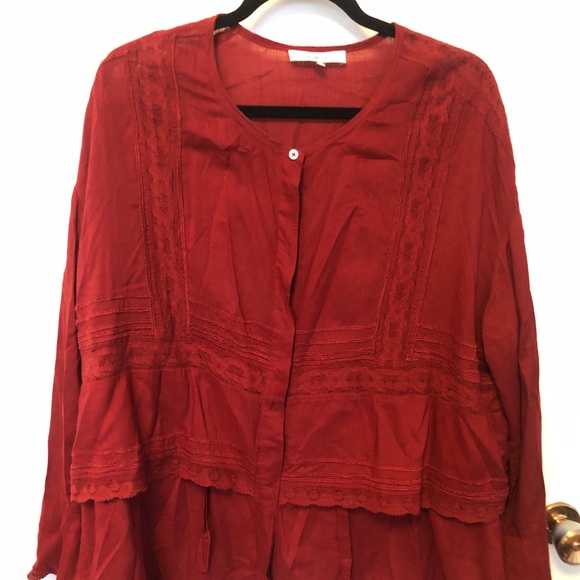 Red IRO blouse - Picture 1 of 5